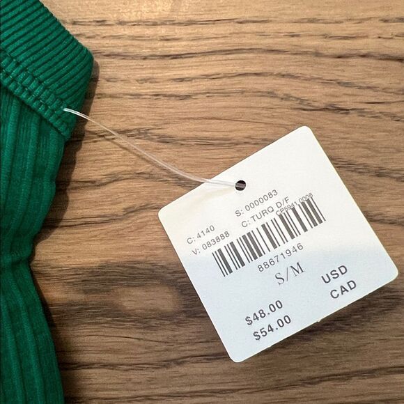 Anthropologie Green One-Shoulder Bodysuit - Picture 4 of 5